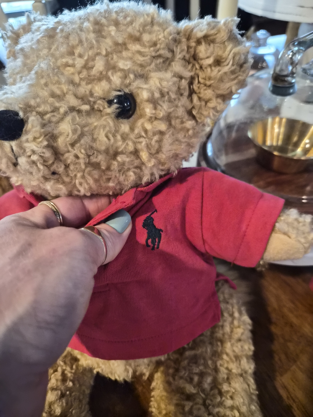 Polo by Ralph Lauren-style Bear with Embroidered Logo